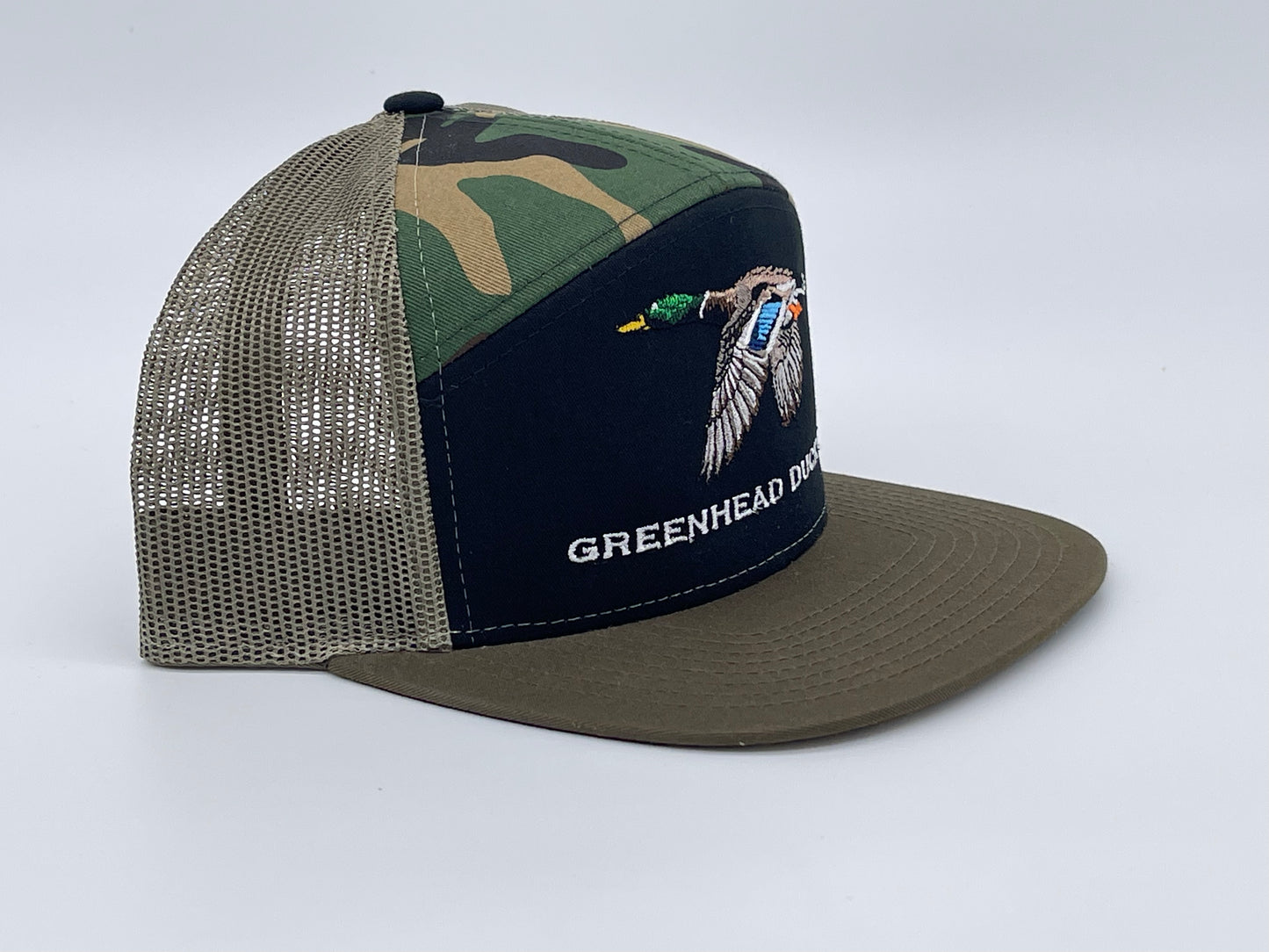 Richardson 7 Panel Camo Drake Mallard Hat