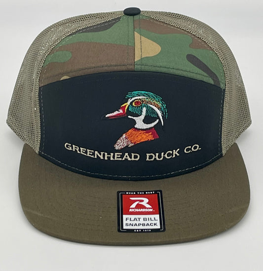 Richardson 7 Panel Camo Drake Wood Duck Hat